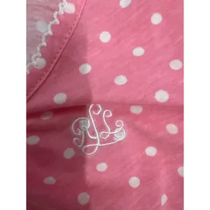 Lauren Ralph‎ Lauren Pink Polka Dot Tank Nightgown Size XL Scoop Neck Cotton thumbnail 4