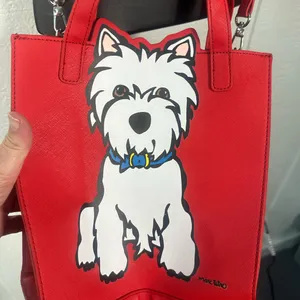 Westie/ West Highland Terrier Dog Crossbody Tote Bag By Marc Tetro EUC thumbnail 4