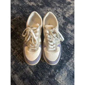 Gola Grandslam Quadrant Sneaker Off White/Lavender/Gold/Green Mist Women’s 6 EUC thumbnail 3