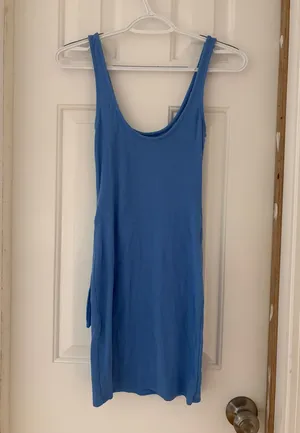 ZARA Blue Mini Bodycon Dress thumbnail 2