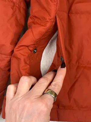 The North Face North Peak Puffer Sherpa Insulated Fleece Rust Jacket Size Medium thumbnail 4