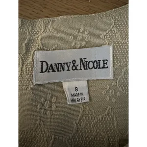 Danny & Nicole Dress With Jacket‎ Size 8 Floral Embroidered Wedding Guest Formal thumbnail 5