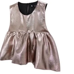 Zara Gold Crop Top(Size Medium) thumbnail 3
