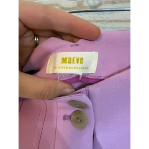 Maeve by Anthropologie High Rise Wide Leg Lilac trousers thumbnail 5