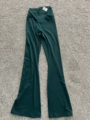 Dark Green Aerie Flare Leggings thumbnail 4
