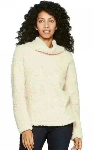 A New Day Cream Turtleneck‎ Sherpa, XL thumbnail 1