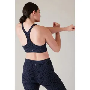 New Athleta S Transcend (Serenity) Plunge Sports Bra Small A-C Black thumbnail 6