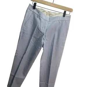 J Crew Womens Light Blue Cotton Cropped‎ Chino Pants 2 Career thumbnail 3
