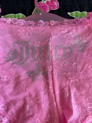 NWT Juicy Couture Pink Lace Rhinestone Cami and Short Set thumbnail 4