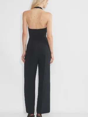 ARITZIA Wilfred Upscale Jumpsuit Black Crepette Size 8 thumbnail 5