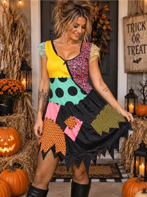 Nightmare before Christmas sally Halloween costume womens standard size cosplay thumbnail 8