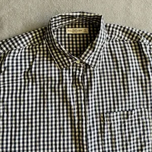 Abercrombie & Fitch Women’s Blouse Blue White Checkered Size XS thumbnail 2