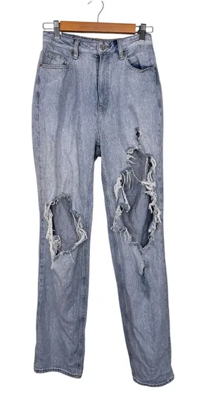 Pacsun Blue 90s Boyfriend Heavily Distressed Jeans Womens 27 Casual Denim thumbnail 1
