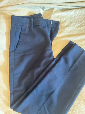 Zara navy blue ankle dress pants thumbnail 1