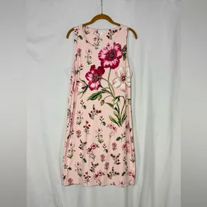 NWOT Charter Club Pink Floral Dress Size L thumbnail 2