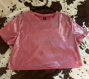 Cropped Glitter Top thumbnail 1