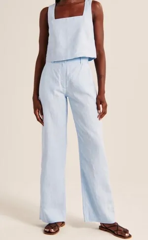 Abercrombie 100% Linen Collection Pants thumbnail 1