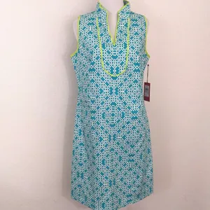 Vince Camuto abstract print sleeveless sheath dress women’s Size 6 multicolor thumbnail 3
