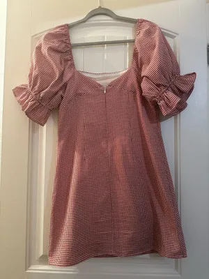 Red Gingham Francesca's Dress thumbnail 2