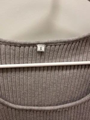 Grey Knit Sweater Dress Long Sleeve thumbnail 3