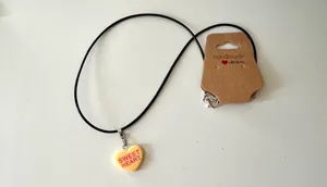 Sweet Heart Necklace (421) 💛 Yellow thumbnail 2
