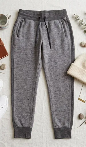 Lululemon Scuba Fleece Joggers Heathered Gray Size 8 (Estimated)‎ 28" Inseam thumbnail 1