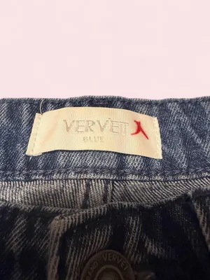 Vervet Dark Wash Distressed Wide-Leg Women's Jeans thumbnail 3