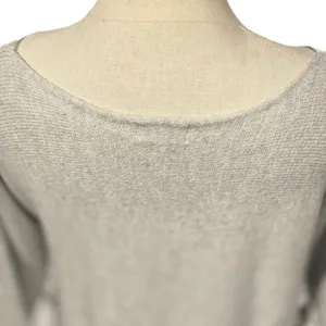 Old Navy Lightweight Grey Boat Neck Sweater thumbnail 3