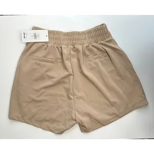 NWT‎ Summer Shorts Flowy Womens Size Medium Khaki Stretch Elastic Waist thumbnail 3