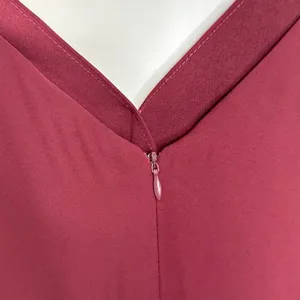 Wayf‎ Maroon Bridesmaid Maxi Wrap V-Neck Dress Size Small thumbnail 6