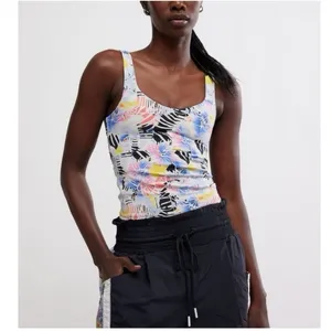 FP‎ Movement by Free People Multicolor Floral Tank Top thumbnail 3