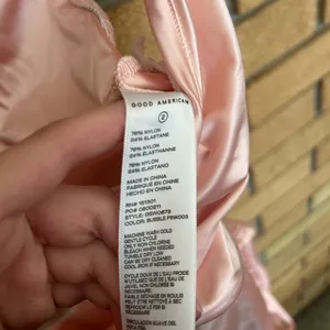 NWT Good American Bathing Suit Bubblegum Pink Satin Cut-Out One-Piece Size M thumbnail 6
