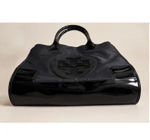 Tory Burch Ella Black Nylon Tote thumbnail 8