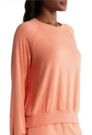 Beyond Yoga Good Company Soft Crew in Bright Peach thumbnail 1