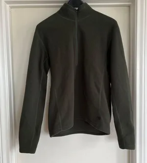 REI Vintage Green Fleece Quarter Zip thumbnail 2