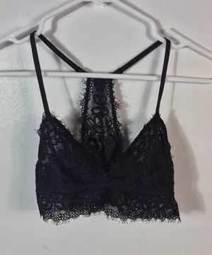 Aerie Black Lace Bralette S thumbnail 1