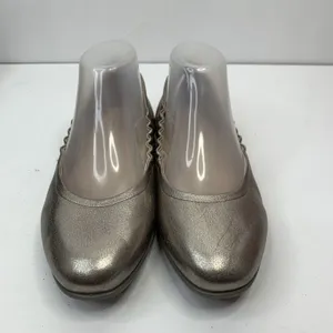 ECCO Size 8 Ballet Flat Shoes Incise Enchant Metallic Bronze Leather Ballerina thumbnail 3