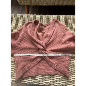 We The Free Free People Fall For You Twist Crop Top Small boho thermal layered thumbnail 8