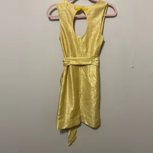 Anthropologie BHDLN There Is‎ Only You and Me Gold bridesmaids dress Size 0 thumbnail 9