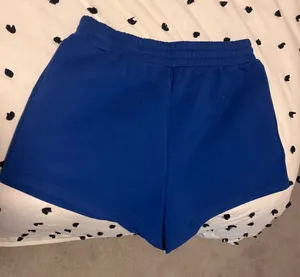 Shop Fancy Fleece Lined Shorts in Cobalt Blue thumbnail 1