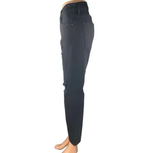 7 For All Mankind Paxtyn Black Distressed High Waist Bootcut Denim Jeans Size 30 thumbnail 2