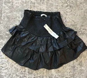 Mustard Seed Leather Skirt Black thumbnail 1