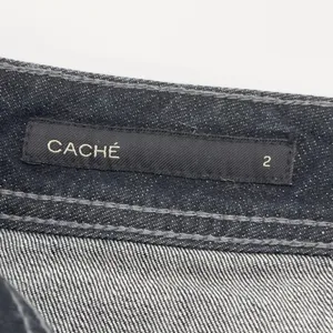Cache Skinny Low Rise Jeans Women‎ 2 Black Rhinestone Stretch Y2K McBling thumbnail 11