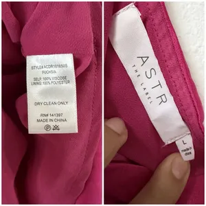 ASTR the Label L / Fuchsia One Shoulder Cutout Midi Dress thumbnail 4