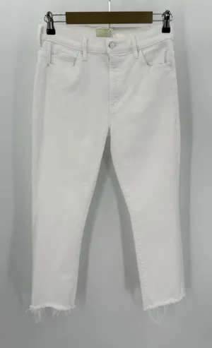 Mother Jeans Women’s 29 White Denim the Insider Crop Step Fray 1157-753 26” thumbnail 1