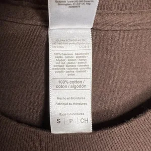 American Apparel Freedom Tattoo Comp Short Sleeve T Shirt Brown Back Graphic Size Small thumbnail 4