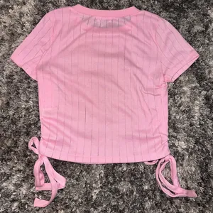 Love, Fire Pink Ruched Side Crop Top thumbnail 2