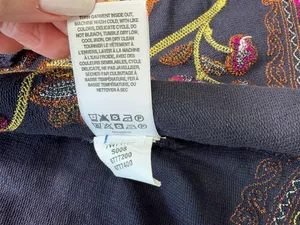 Lucky Brand Lucky Lotus Navy Embroidered Hooded Longline Jacket thumbnail 8