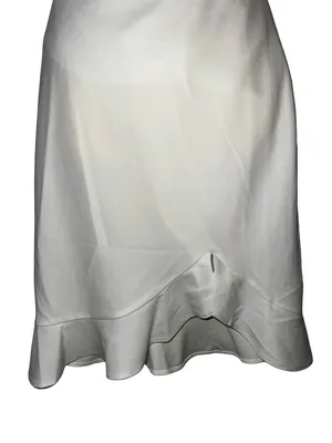 Betsey Johnson White Sleeveless Wrap-Front Dress thumbnail 2