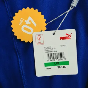 Puma NWT -876 Rotation 1/4 Zip Mazarine Blue Long Sleeve Top 577943-19 Size‎ L thumbnail 5